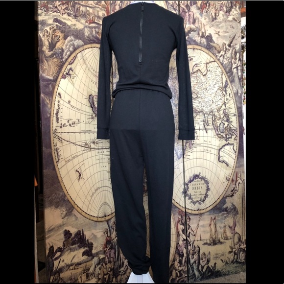 Asos athletic relaxed jumpsuit with sheer paneling. Size 4 - Picture 2 of 12